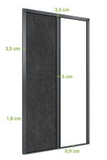 Fliegengitter für Balkon und Terrassen Tür – Bild 3