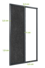 Fliegengitter für Balkon und Terrassen Tür – Bild 2