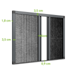 Fliegengitter für Terrassen Doppelflügeltür – Bild 4