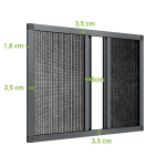 Fliegengitter für Terrassen Doppelflügeltür – Bild 2