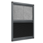 Fliegengitter und Verdunklung für Dachfenster 2in1