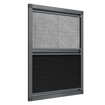 Fliegengitter und Verdunklung für Dachfenster 2in1