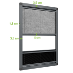 Fliegengitter und Verdunklung für Dachfenster 2in1 – Bild 3